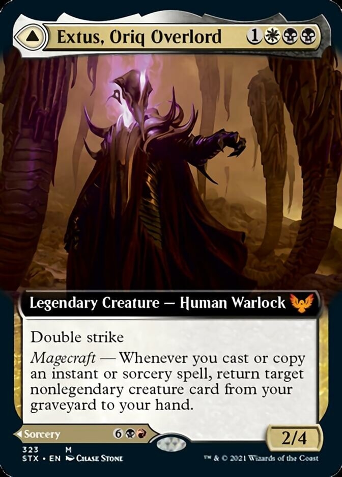 Extus, Oriq Overlord // Awaken the Blood Avatar Strixhaven- School of Mages Bordless